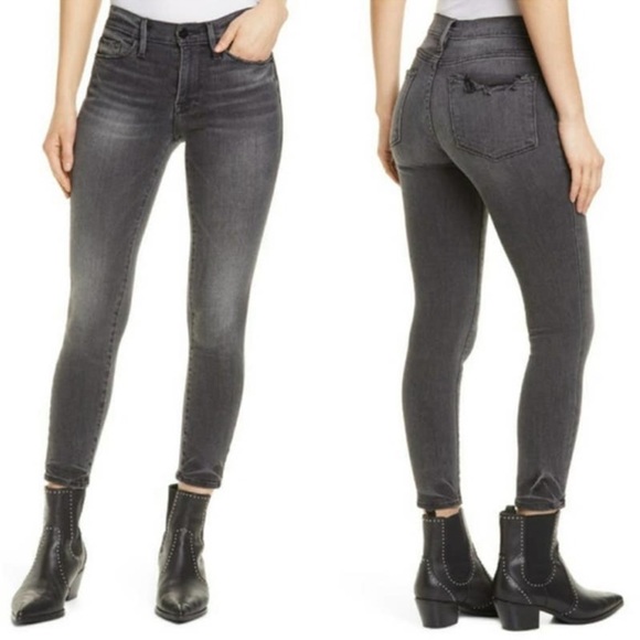 Frame Le Skinny De Jeanne Crop in Jackson Peak Size 27 - Picture 2 of 10